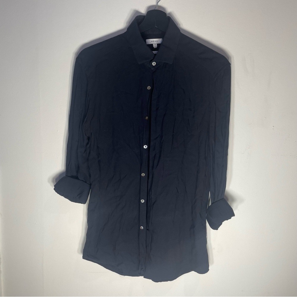Reiss Dark Blue Casual Button Down Shirt